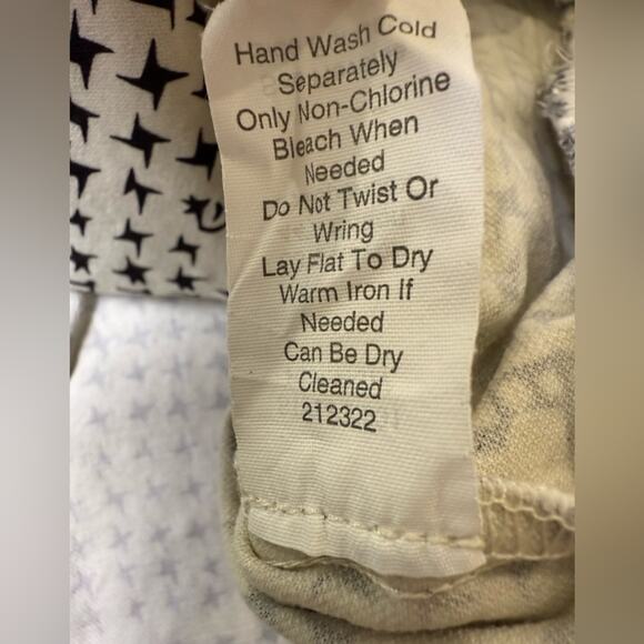 Cabi Coupe Bomber #931 Short Sleeve Black and Cream Abstract Zip Jacket Size L - Picture 11 of 14